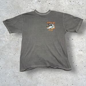 Crazy Shirts Jeep Live Without Limits Gray Graphic T‑Shirt Men’s Large Large